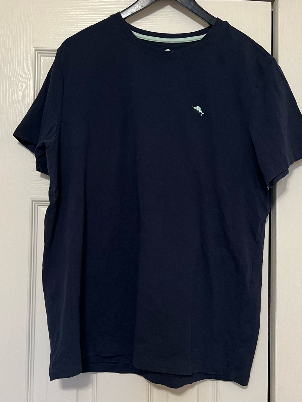 Tommy Bahama Mens‎ Blue Cotton Blend Short Sleeve Marlin T-Shirt, size M